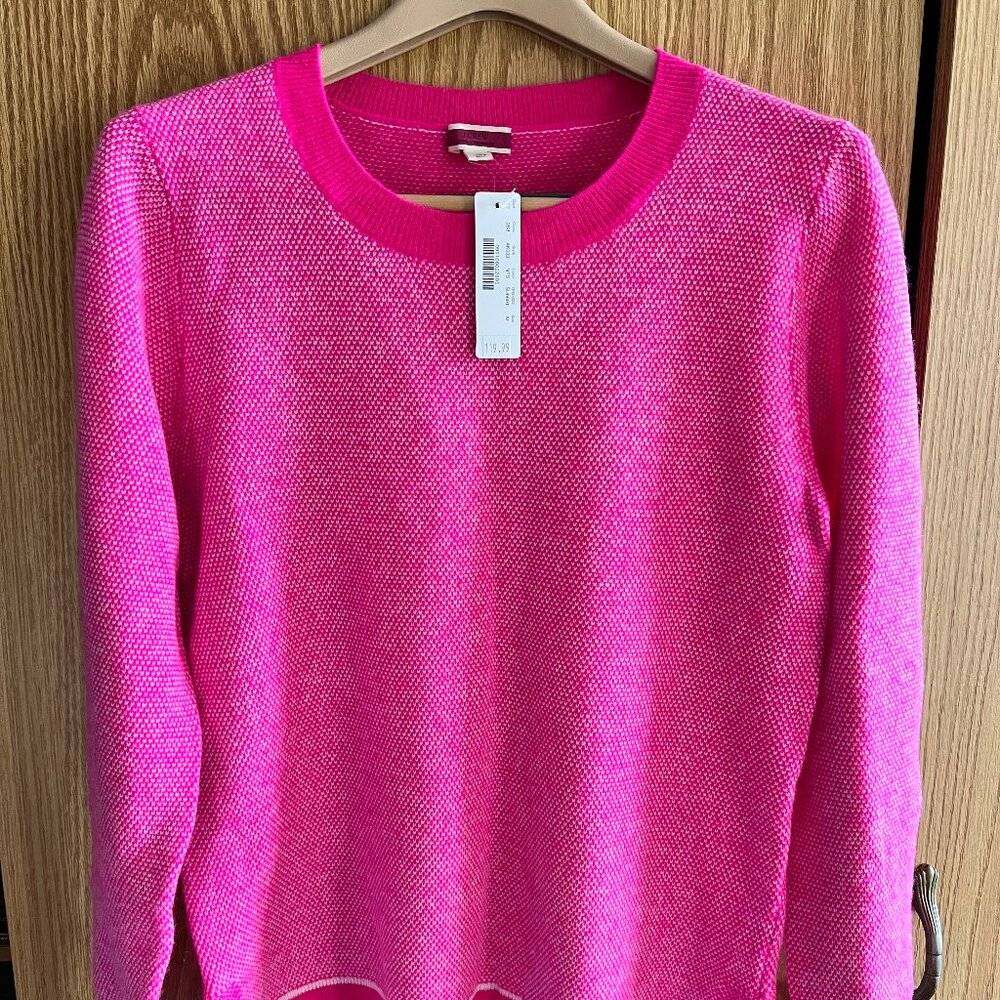 J.Crew hot pink sweater